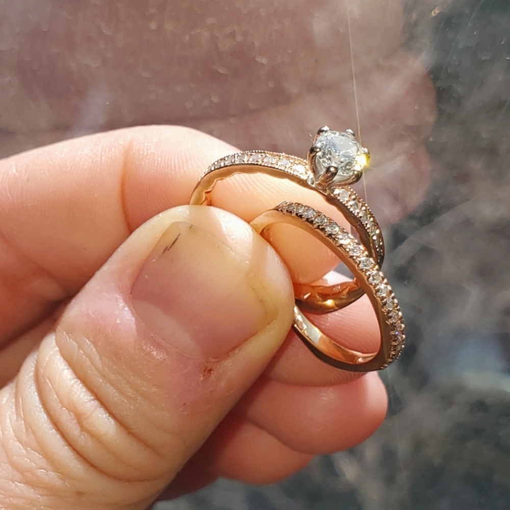 Engagement and Wedding Band